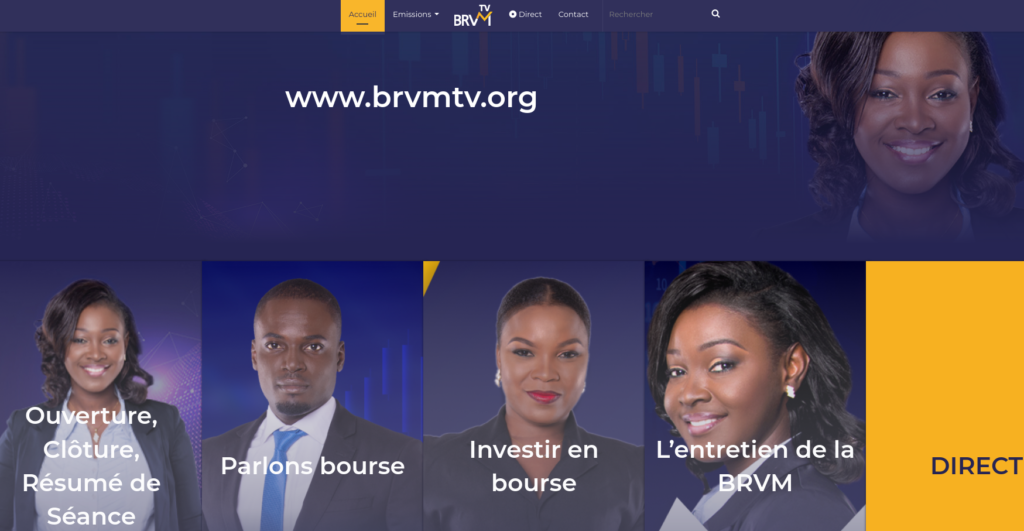 EDUCATION FINANCIERE | UEMOA : La Bourse Régionale des Valeurs mobilières (BRVM) lance une web TV